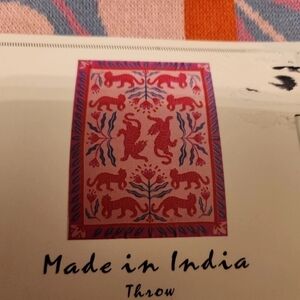 Colorful Animal Print Throw